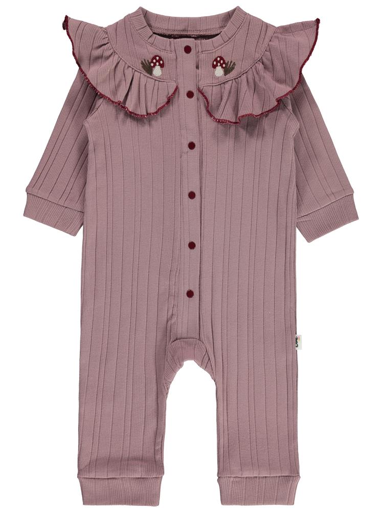 Civil Baby Mantar Çiçek 6-18 Ay Tulum - Lila