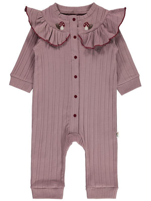 Civil Baby Mantar Çiçek 6-18 Ay Tulum - Lila