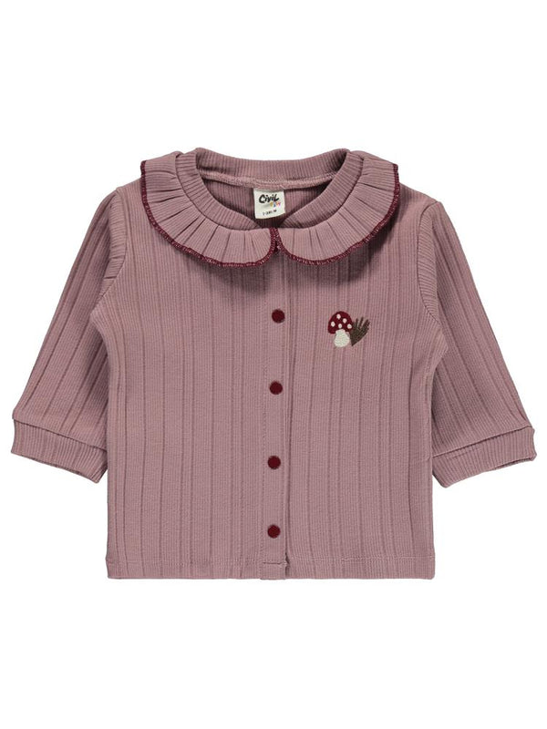Civil Baby Mantar Çiçek 1-9 Ay Pijama Takımı - Lila