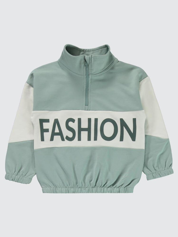 Civil Girls Fashion Baskılı 2-5 Yaş Eşofman Takımı - Yeşil