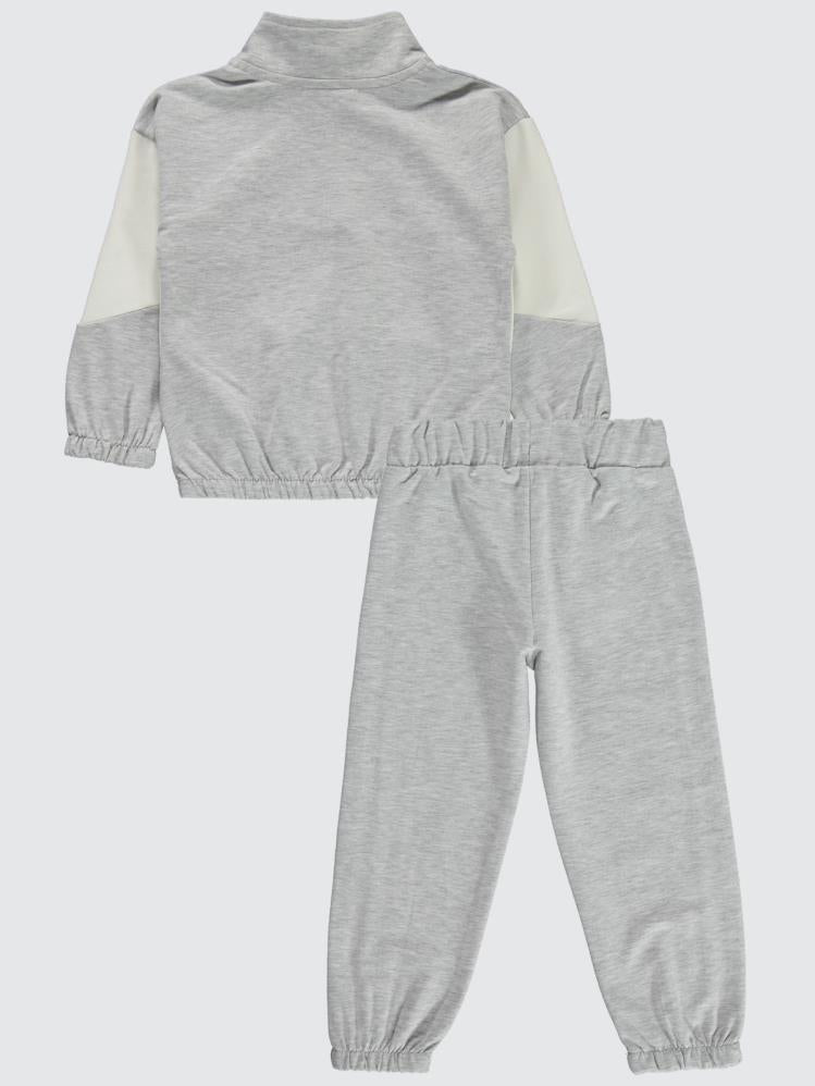 Civil Girls Fashion Baskılı 2-5 Yaş Eşofman Takımı - Gri
