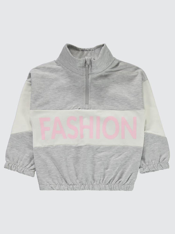 Civil Girls Fashion Baskılı 2-5 Yaş Eşofman Takımı - Gri