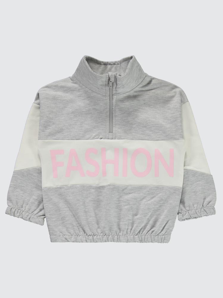 Civil Girls Fashion Baskılı 2-5 Yaş Eşofman Takımı - Gri