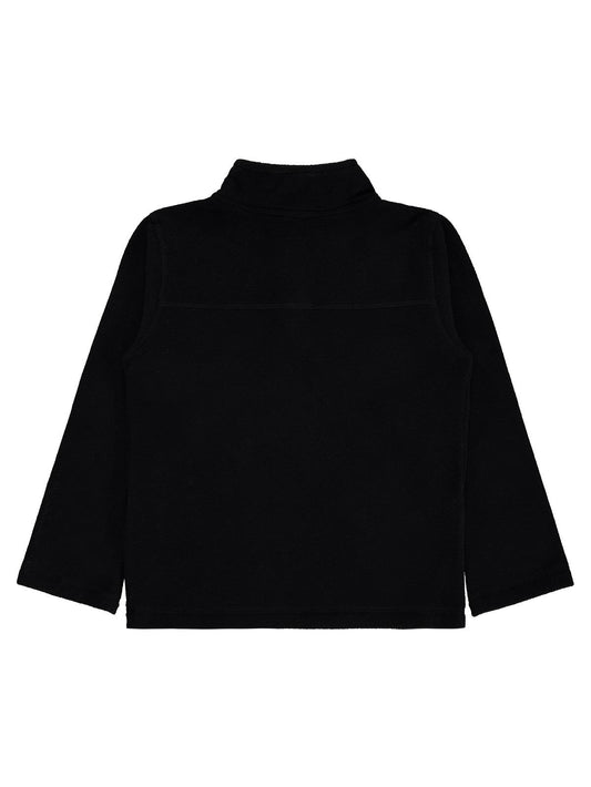 Civil Boys Basic Fermuarlı 6-9 Yaş Sweatshirt - Siyah
