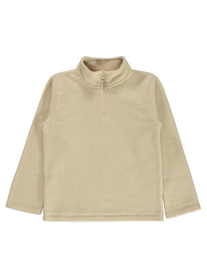 Civil Boys Basic Fermuarlı 6-9 Yaş Sweatshirt - Gri