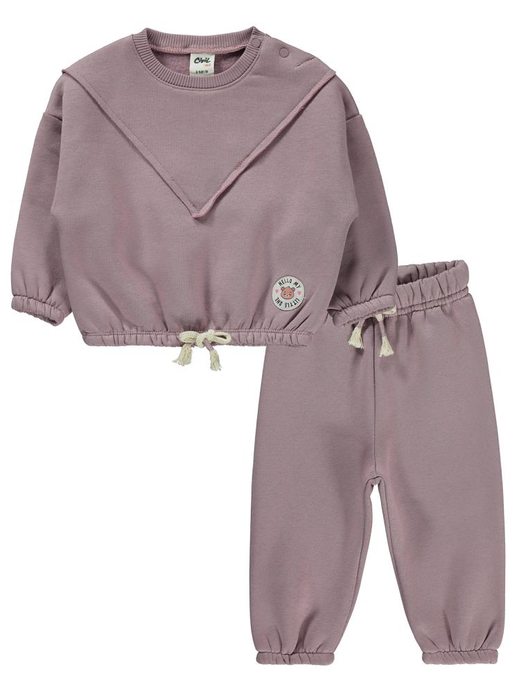 Civil Baby Hello My Little One Etiketli 6-18 Ay Takım - Lila