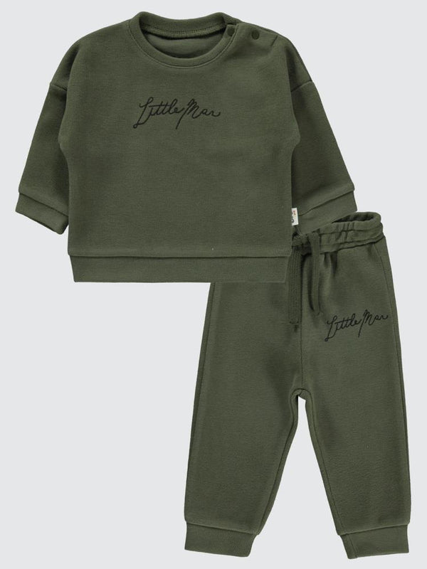 Civil Baby Little Man 6-18 Ay Takım - Haki