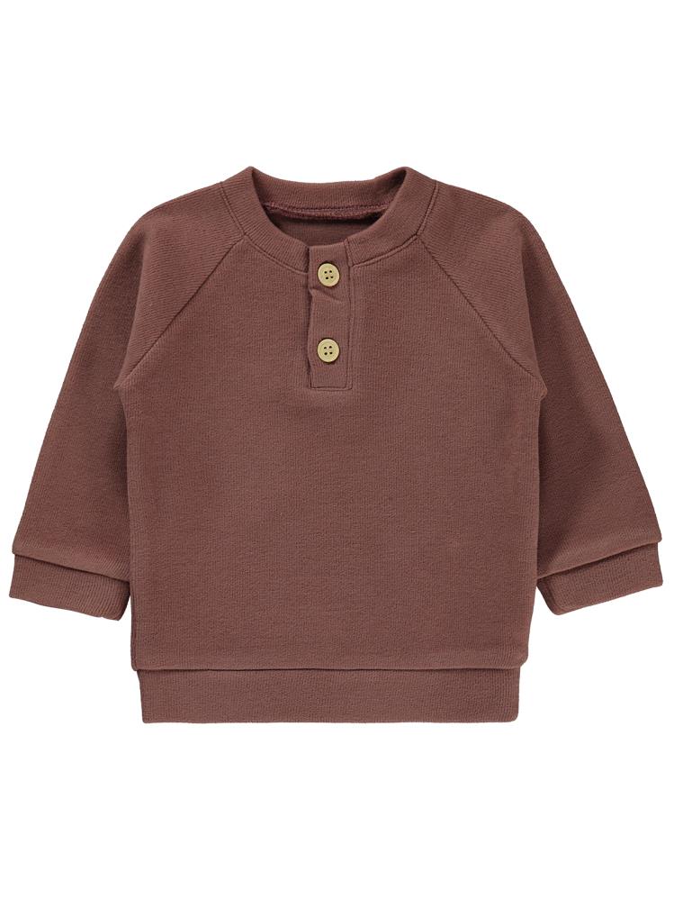 Civil Baby Patlı 6-18 Ay Sweatshirt - Kahverengi