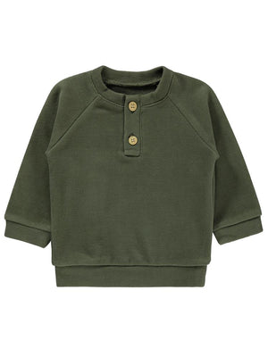 Civil Baby Patlı 6-18 Ay Sweatshirt - Haki