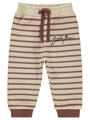 Civil Baby Little Man Çizigili 6-18 Ay Eşofman Altı - Kahverengi