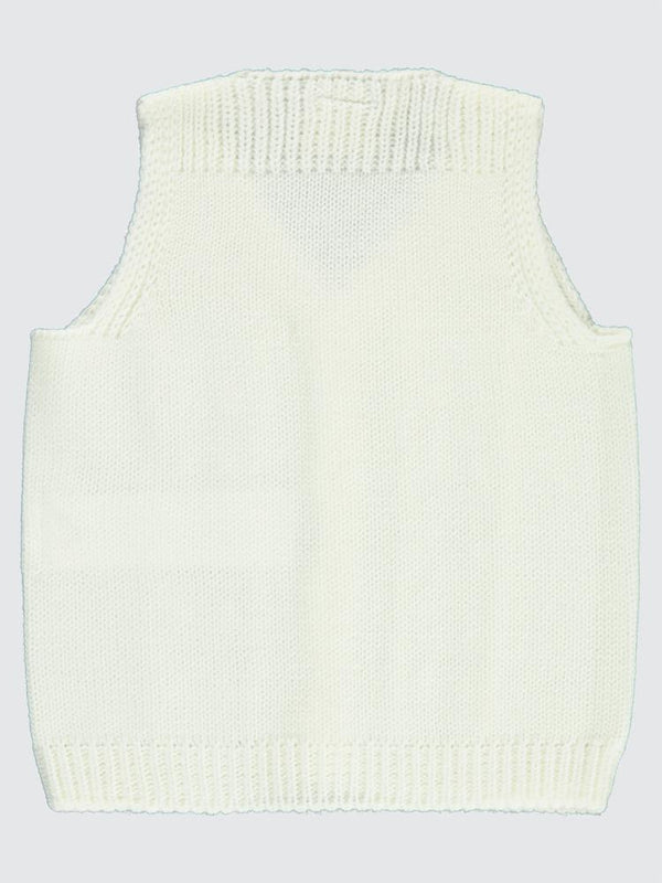 Civil Baby Saç Örgülü 3-18 Ay Yelek - Ekru