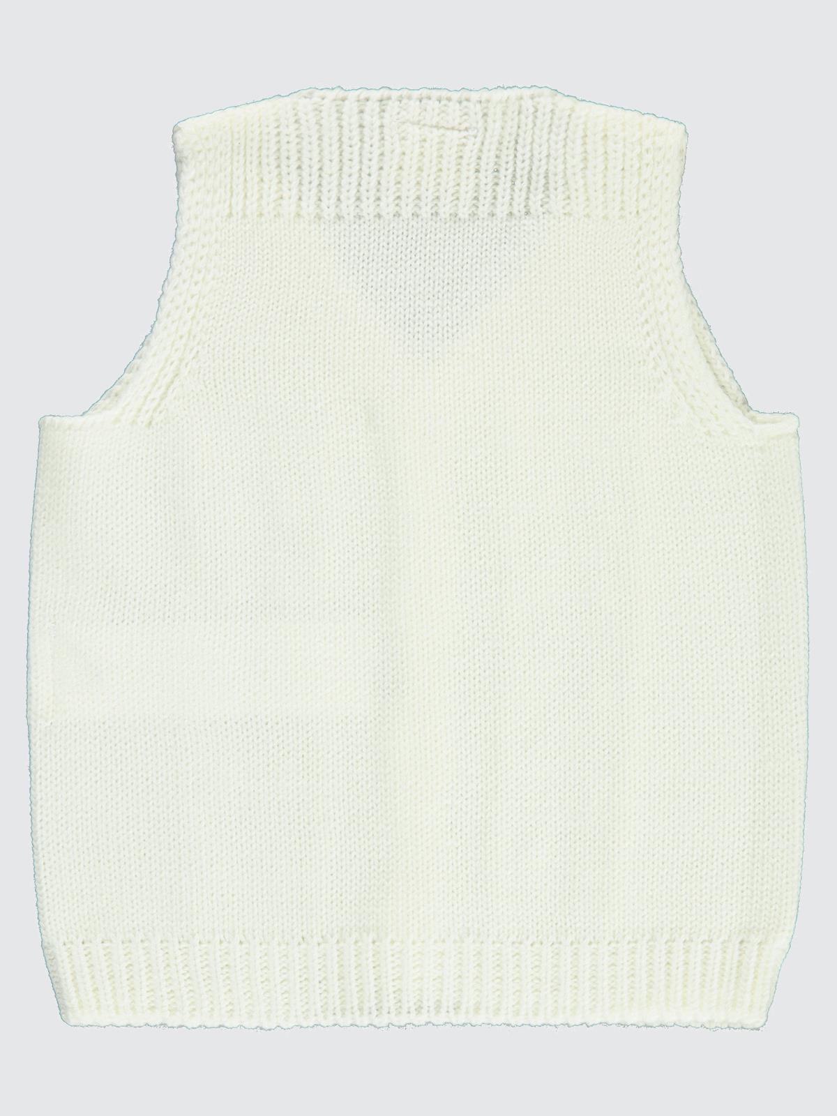 Civil Baby Saç Örgülü 3-18 Ay Yelek - Ekru