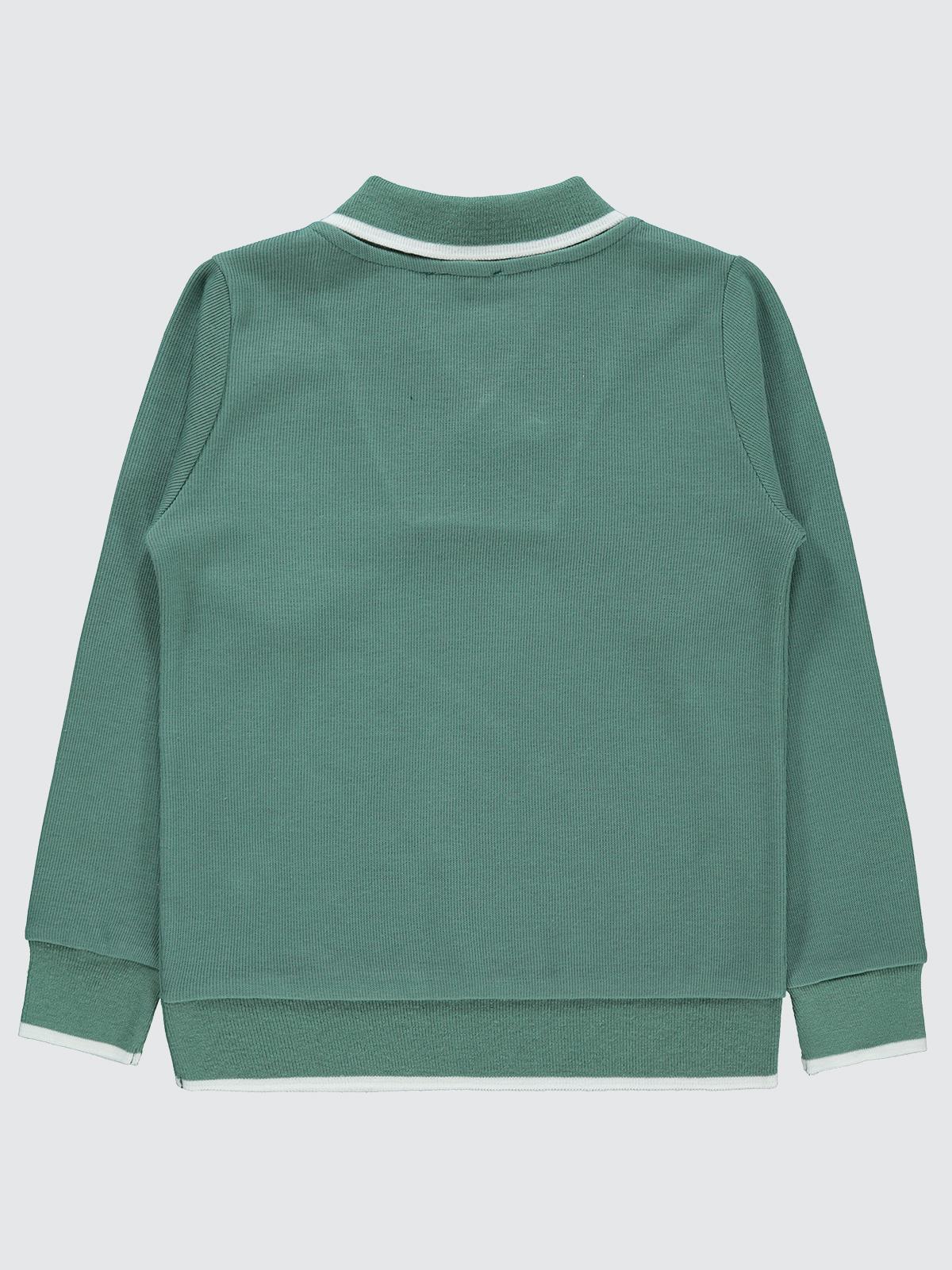 Civil Boys Cvl Etiketli Yakalı 10-13 Yaş Sweatshirt - Haki