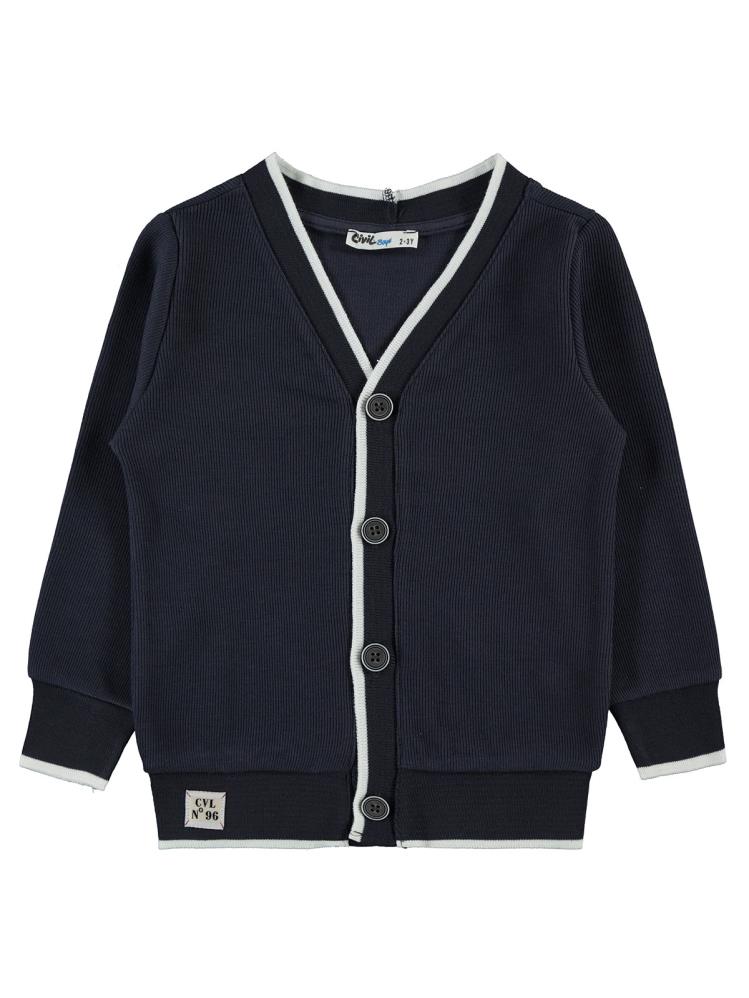 Civil Boys Cvl Etiketli 6-9 Yaş Hırka - Gri