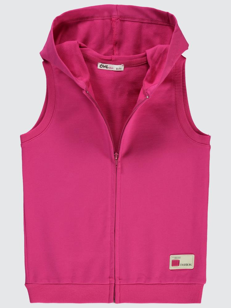 Civil Girls Basic 6-9 Yaş Yelek - Fusya