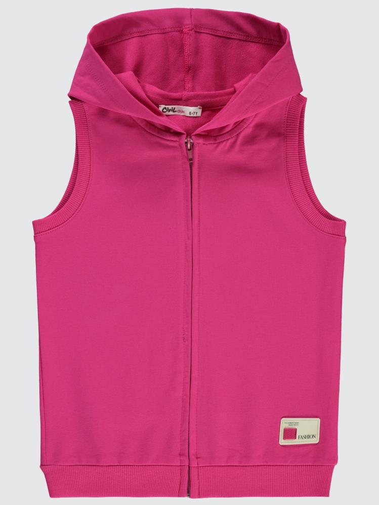 Civil Girls Basic 6-9 Yaş Yelek - Fusya