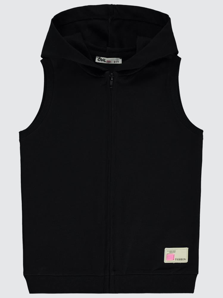Civil Girls Basic 6-9 Yaş Yelek - Siyah
