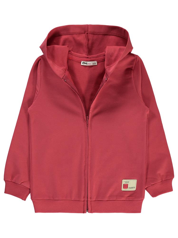 Civil Girls Basic 10-13 Yaş Hırka - Kırmızı