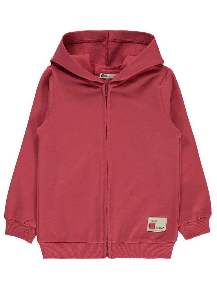 Civil Girls Basic 10-13 Yaş Hırka - Kırmızı