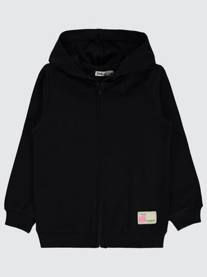 Civil Girls Basic 6-9 Yaş Hırka - Siyah