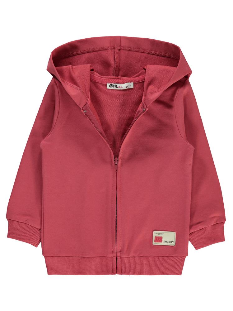 Civil Girls Basic 2-5 Yaş Hırka - Kırmızı