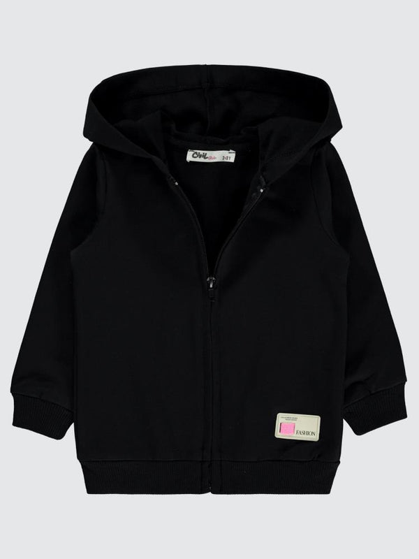 Civil Girls Basic 2-5 Yaş Hırka - Siyah