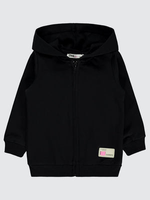 Civil Girls Basic 2-5 Yaş Hırka - Siyah