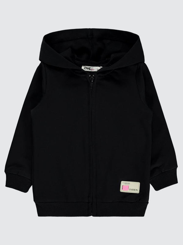 Civil Girls Basic 2-5 Yaş Hırka - Siyah