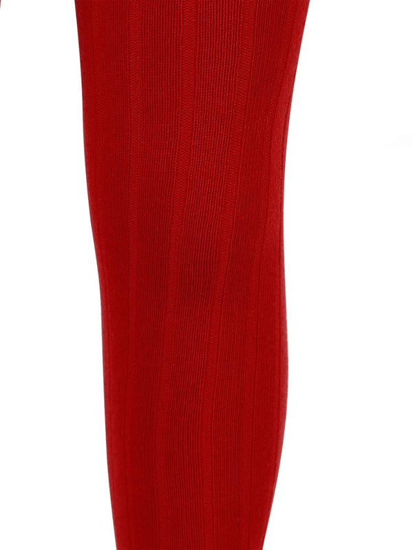 Civil Girls Derbili Düz 3-11 Yaş Külotlu Çorap - Kırmızı