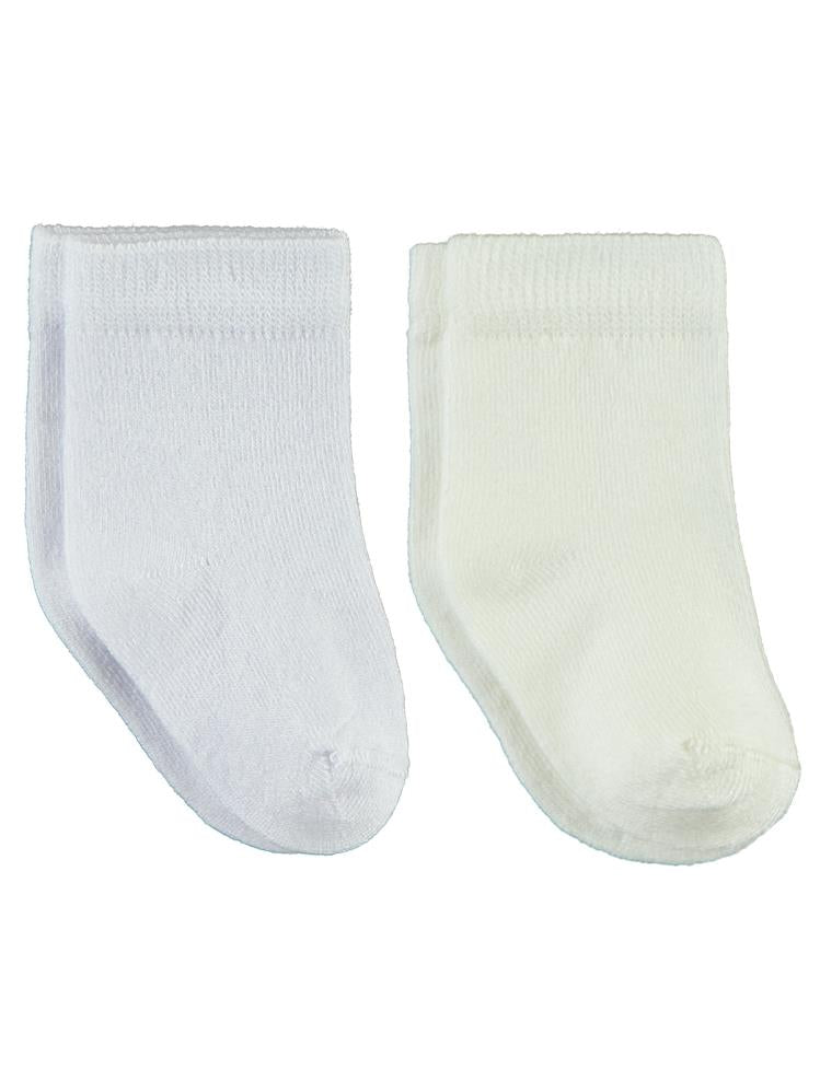 Civil Baby Bambu Organik Bebek Çorap Set - Beyaz