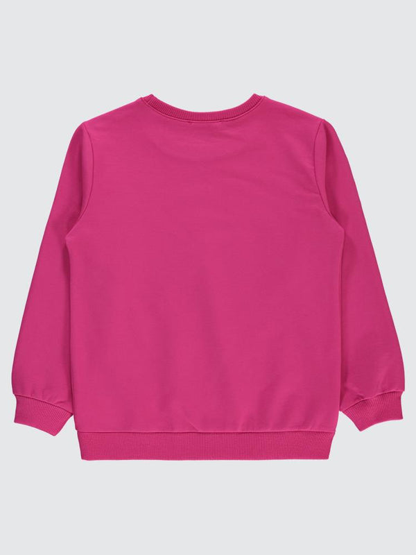 Civil Girls Basic 6-9 Yaş Sweatshirt - Fusya