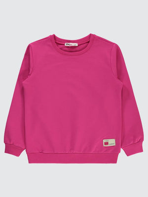 Civil Girls Basic 6-9 Yaş Sweatshirt - Fusya