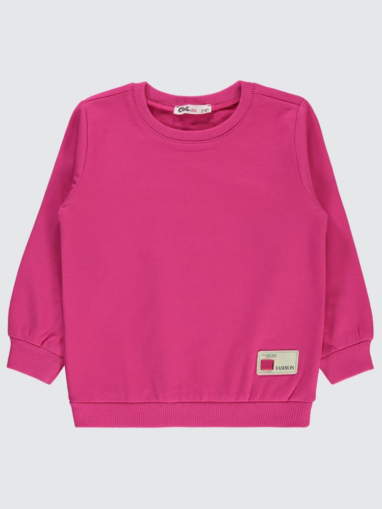 Civil Girls Basic 2-5 Yaş Sweatshirt - Fusya