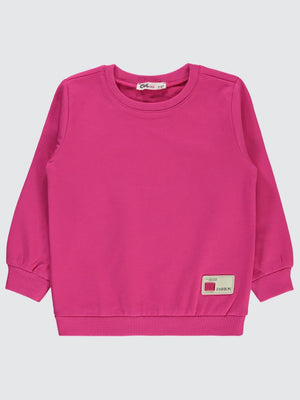 Civil Girls Basic 2-5 Yaş Sweatshirt - Fusya