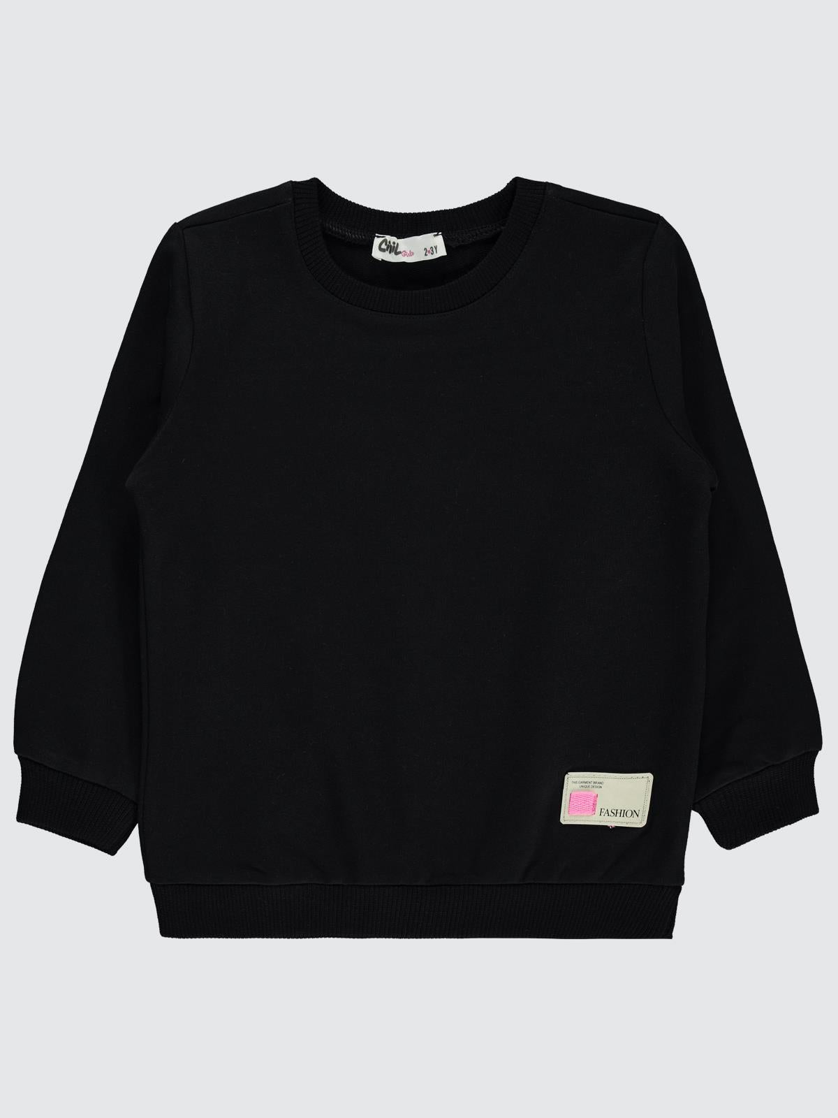 Civil Girls Basic 2-5 Yaş Sweatshirt - Siyah