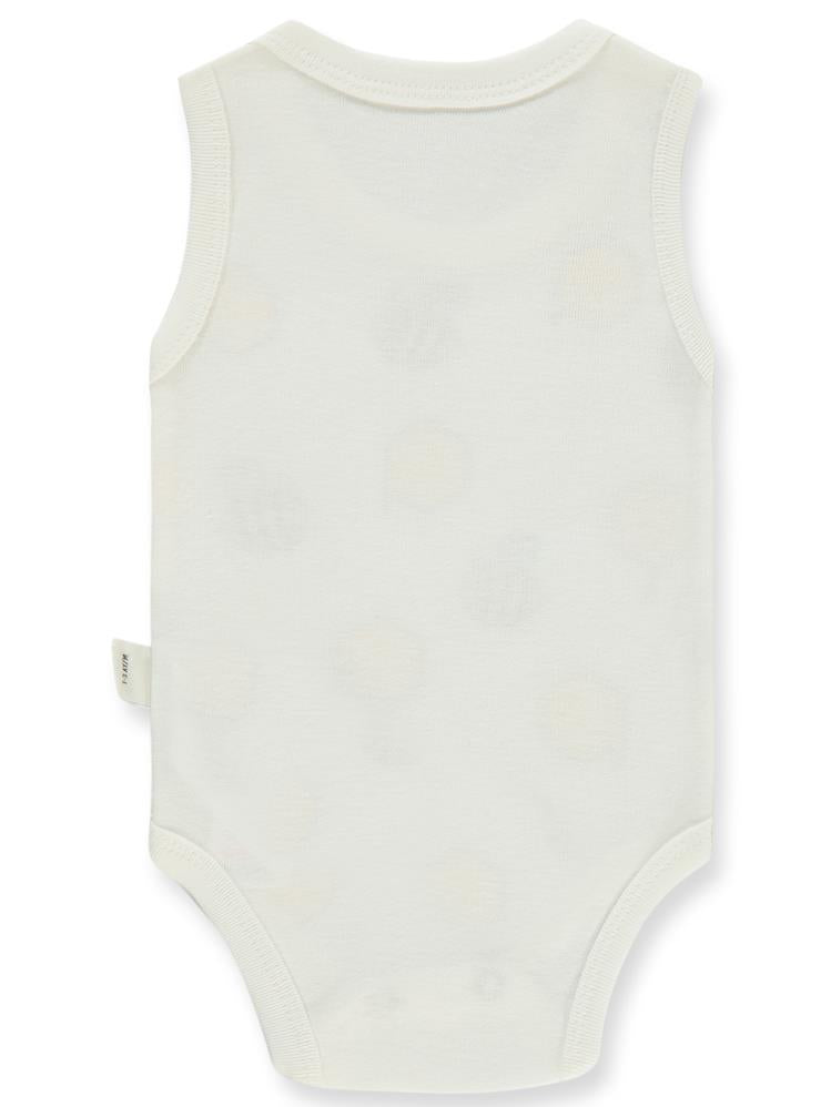 Civil Baby Arı Empirme Baskılı Sfr.Kol1-36 Ay Çıtçıtlı Badi - Ekru