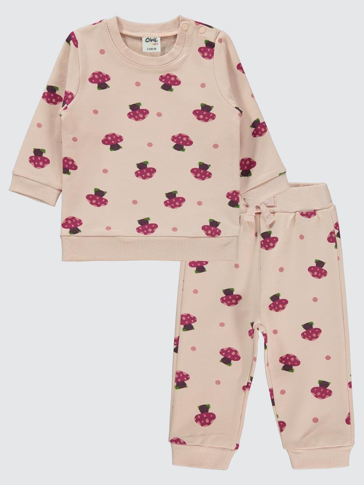 Civil Baby Mantar Empirme 6-18 Ay Takım - Pudra
