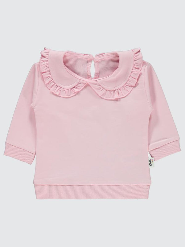Civil Baby Düz 6-18 Ay Sweatshirt - Pembe