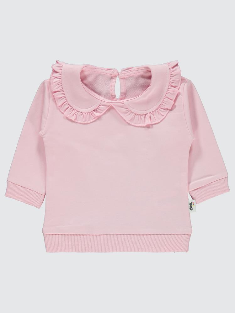 Civil Baby Düz 6-18 Ay Sweatshirt - Pembe