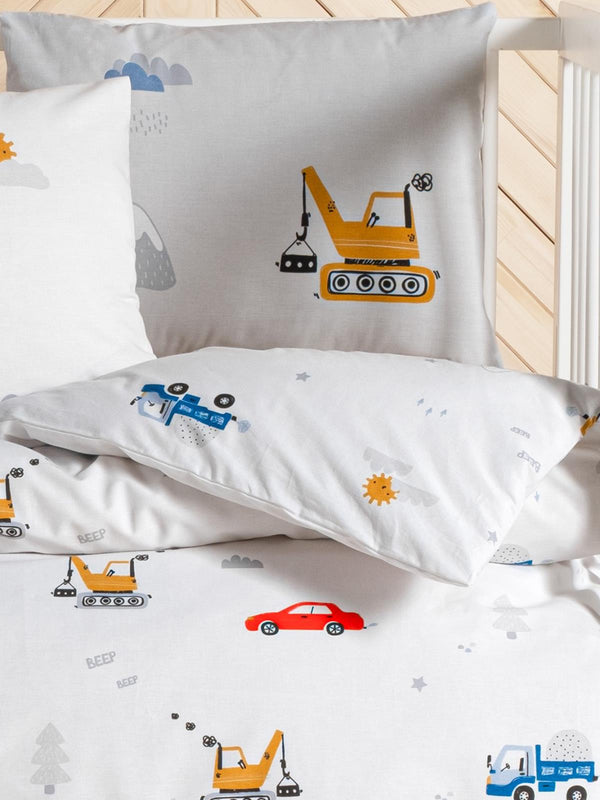 Kanz Ranforce Bebek Nevresim Takımı 100x150 cm - Mavi