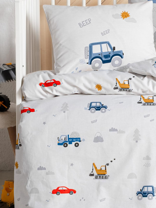 Kanz Ranforce Bebek Nevresim Takımı 100x150 cm - Mavi