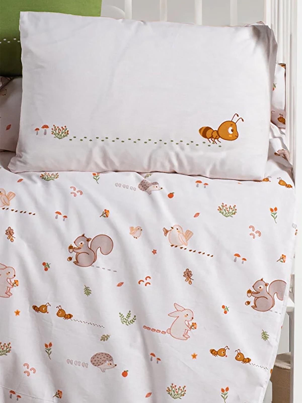 Kanz Park Yatak Nevresim Takımı 80x110 cm - Turuncu