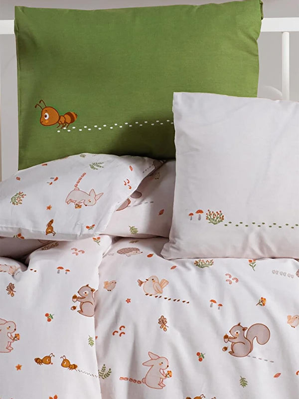 Kanz Park Yatak Nevresim Takımı 80x110 cm - Turuncu