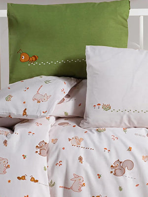 Kanz Park Yatak Nevresim Takımı 80x110 cm - Turuncu