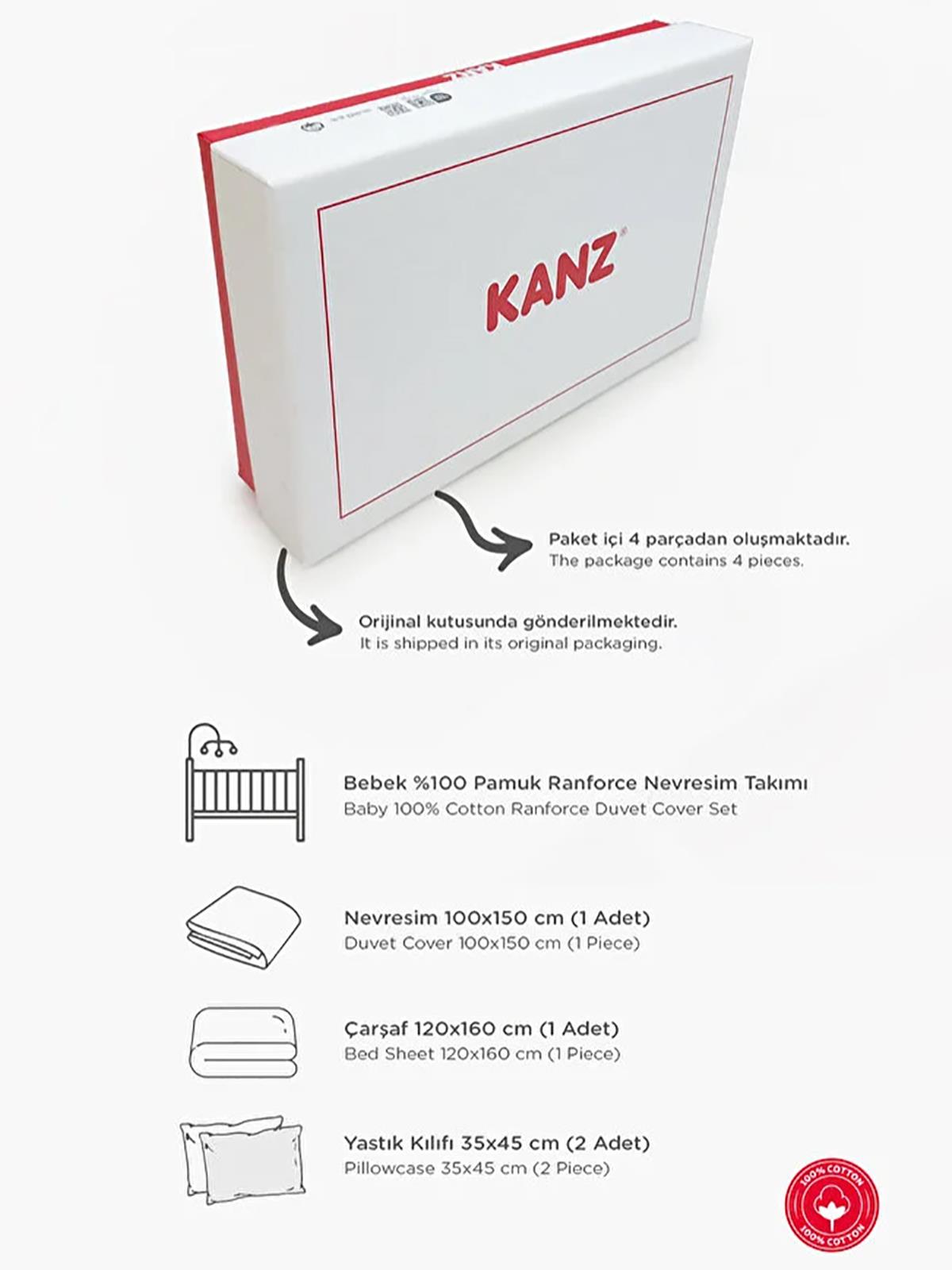 Kanz Park Yatak Nevresim Takımı 80x110 cm - Turuncu