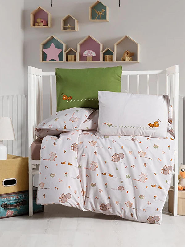 Kanz Park Yatak Nevresim Takımı 80x110 cm - Turuncu