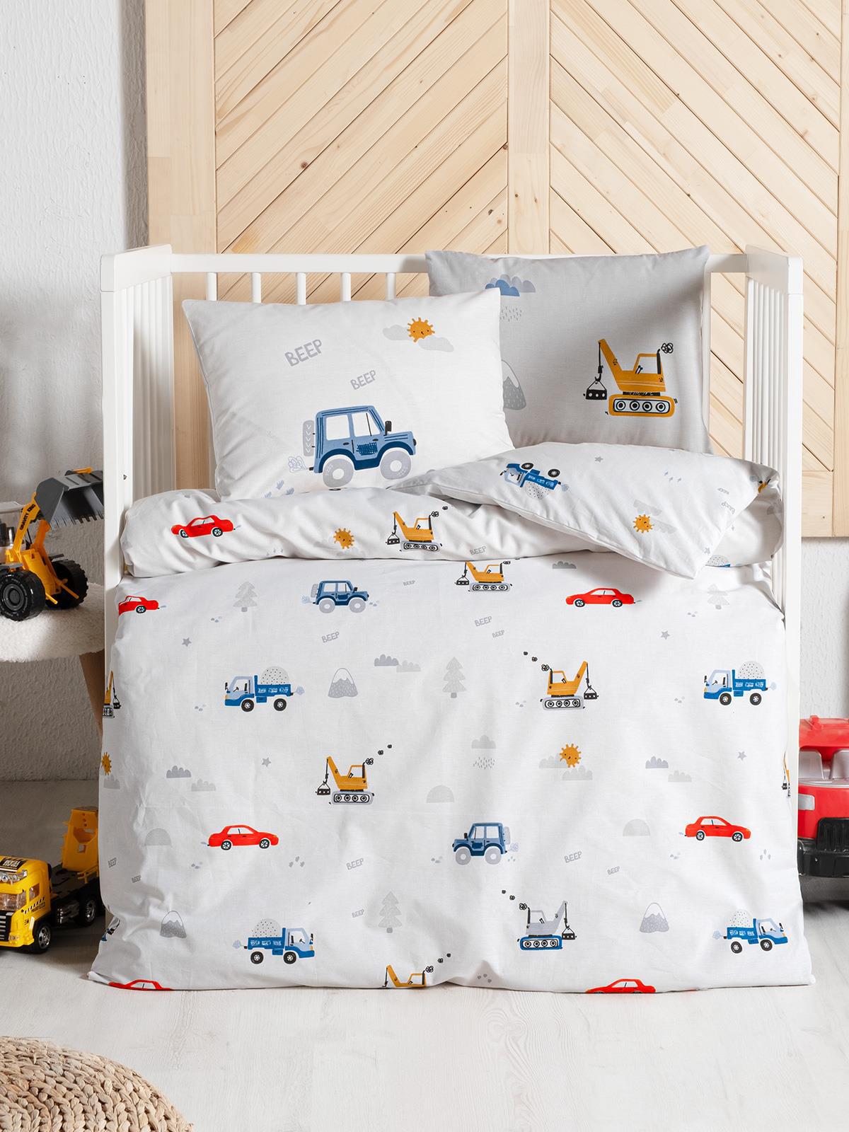 Kanz Park Yatak Nevresim Takımı 80x110 cm - Mavi