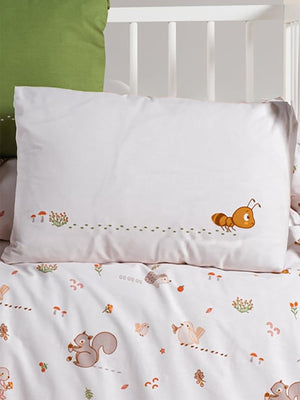 Kanz Pamuklu 2'li Bebek Yastık Kılıfı 35x45 cm - Turuncu