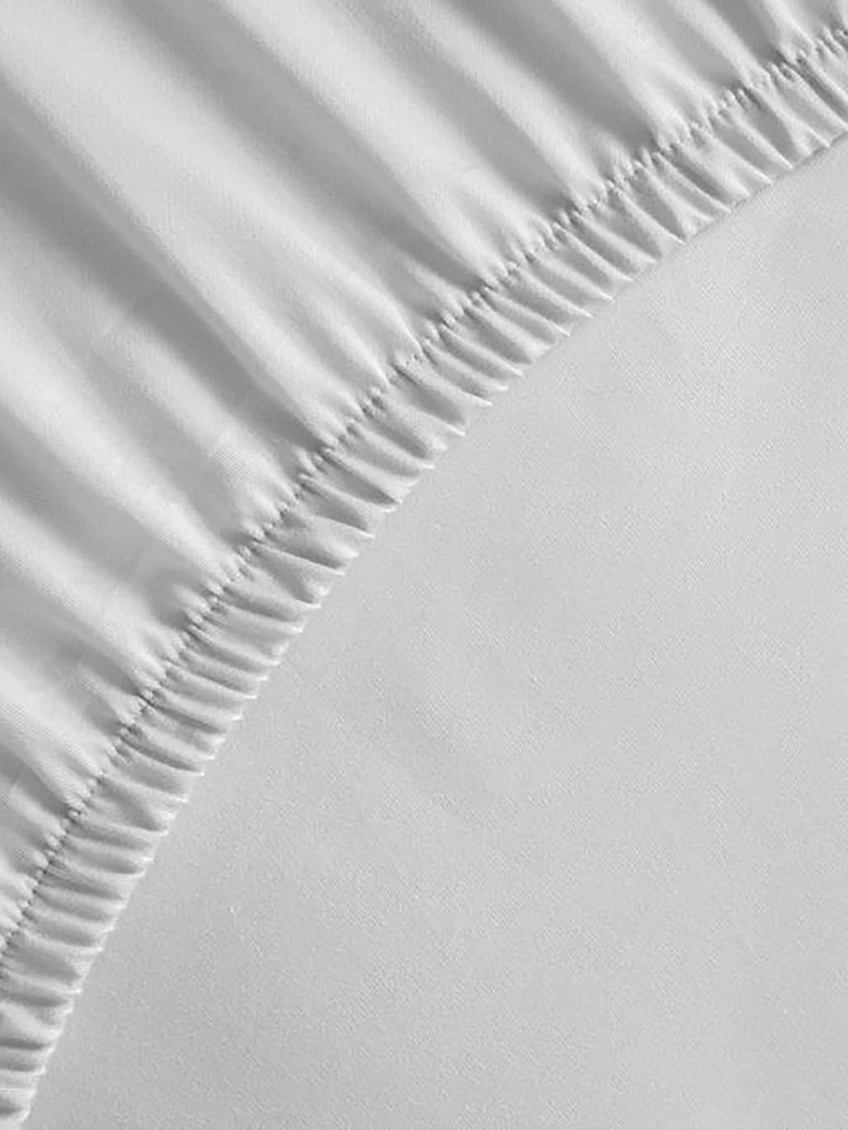 Kanz Unisex Lastikli Çarşaf ve Yastık Kılıfı Set - Beyaz