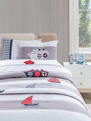 Tiffany Marin 3'lü Tek Kişilik Nevresim Takımı